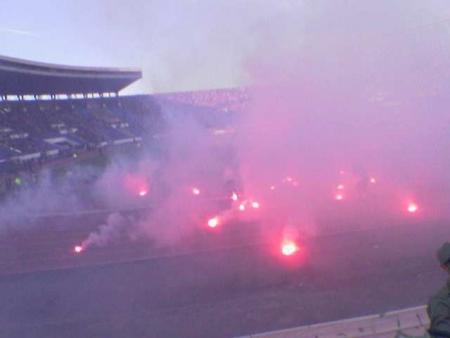 ca c'est le stade de rabat c�t� un bon match entre les wac � raja de casablanca